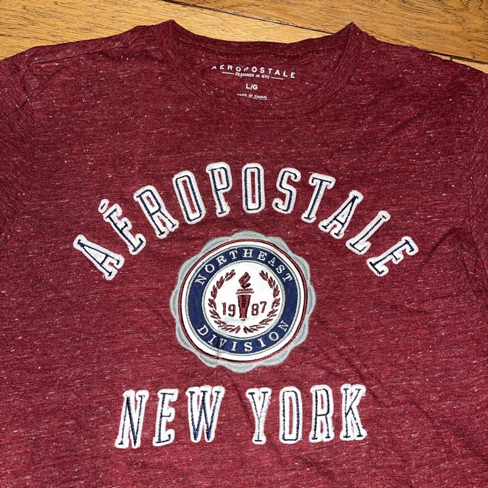 Burgundy Aeropostale Shirt Mens